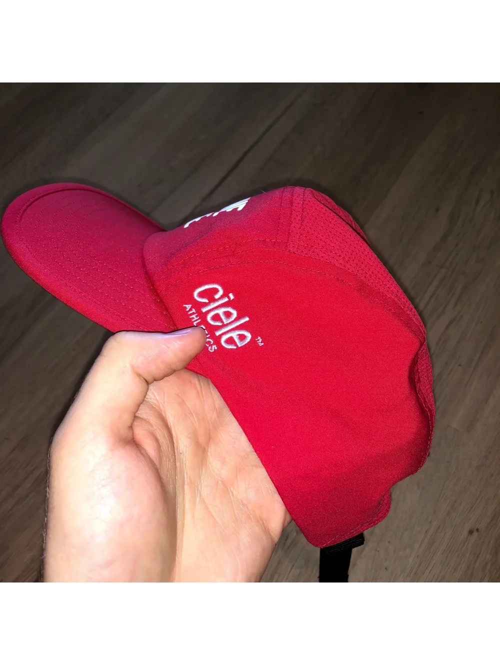 Ciele x BPN Go One More 5 Panel Hat Cap Red Bare Performance Nutrition Running